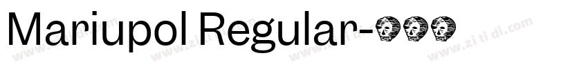 Mariupol Regular字体转换